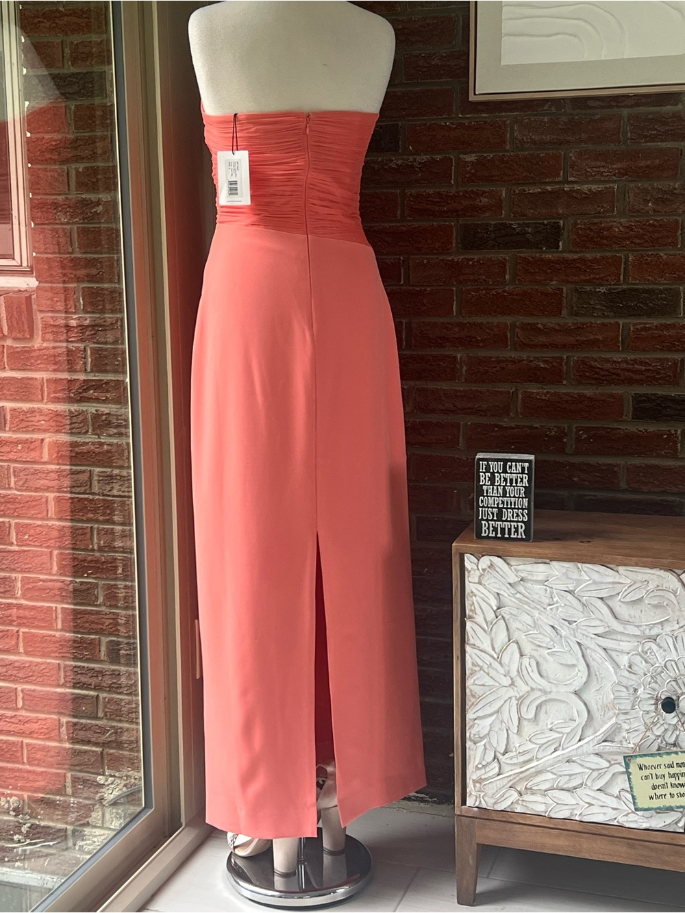 AMUR Size 6 Diana Revolve Cut-out Gown NWT in Peach Sky - Picture 6 of 8